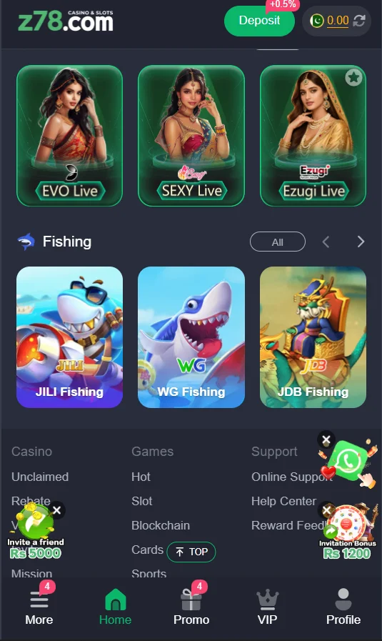 app interface